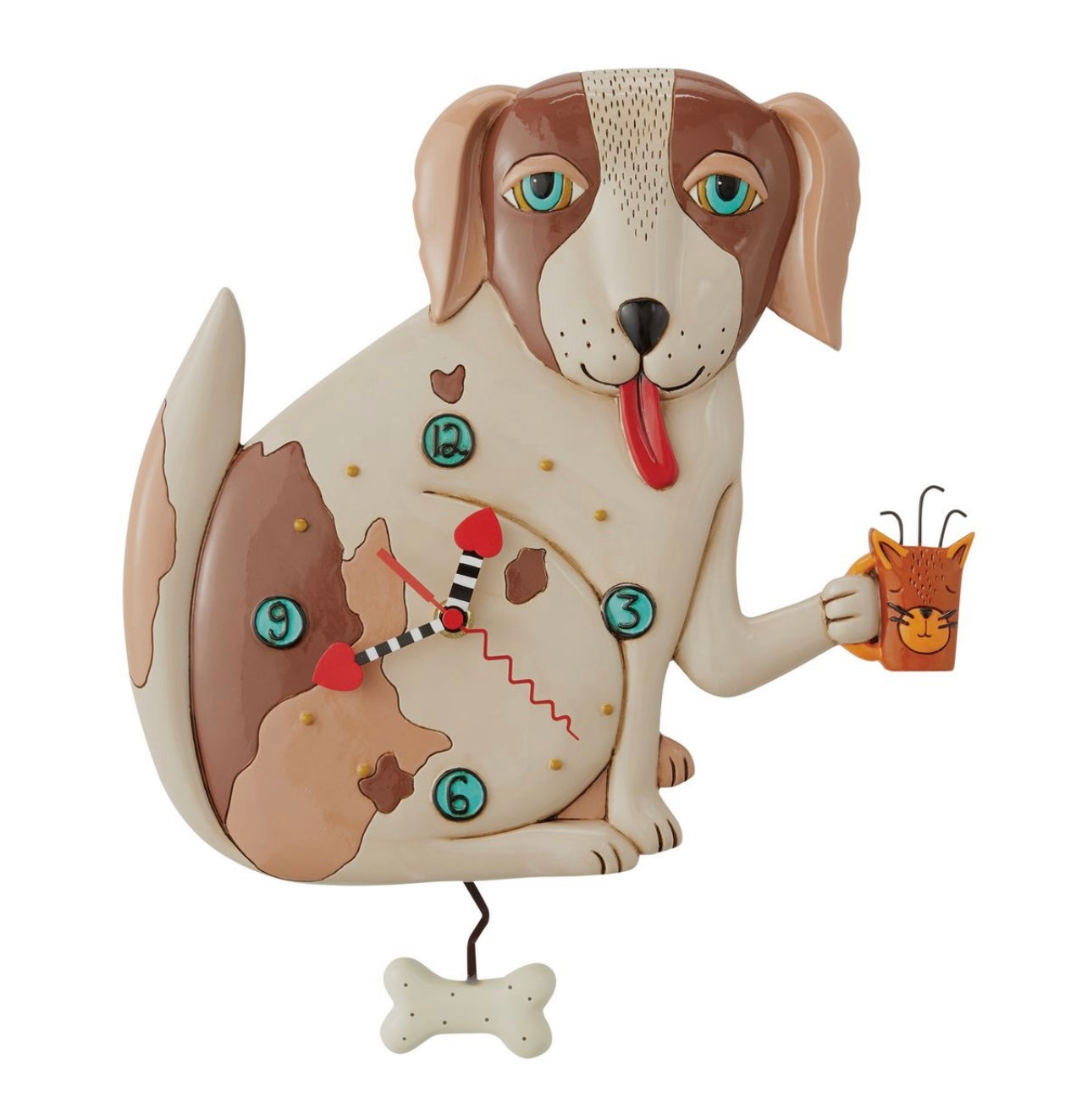 ALLEN DESIGNS | CLOCK | NO BONES (DOG)